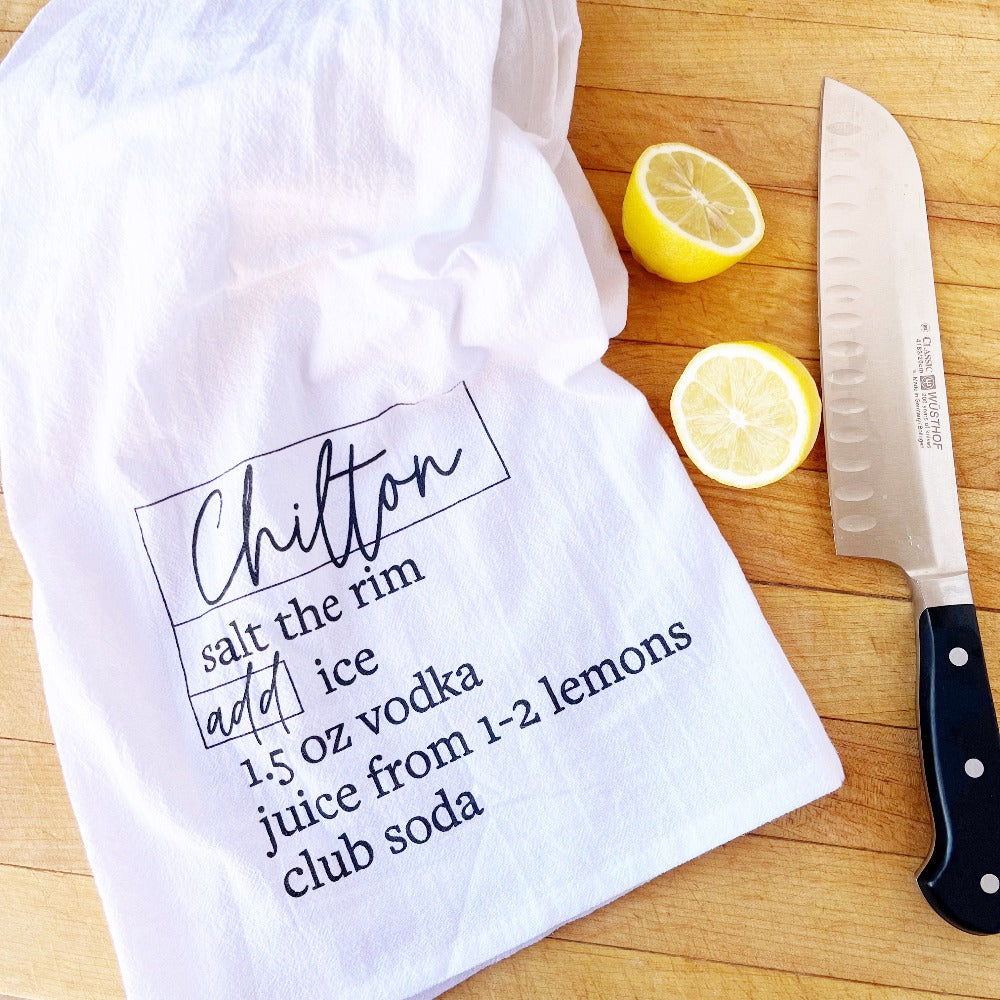  TAG Lemons Flour Sack Dishtowel Set of 2 Dish Cloth