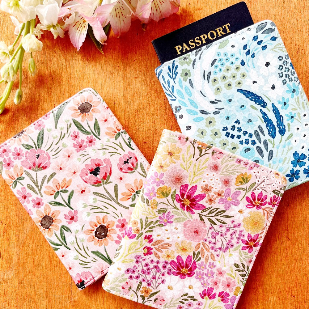 Floral Passport Cover