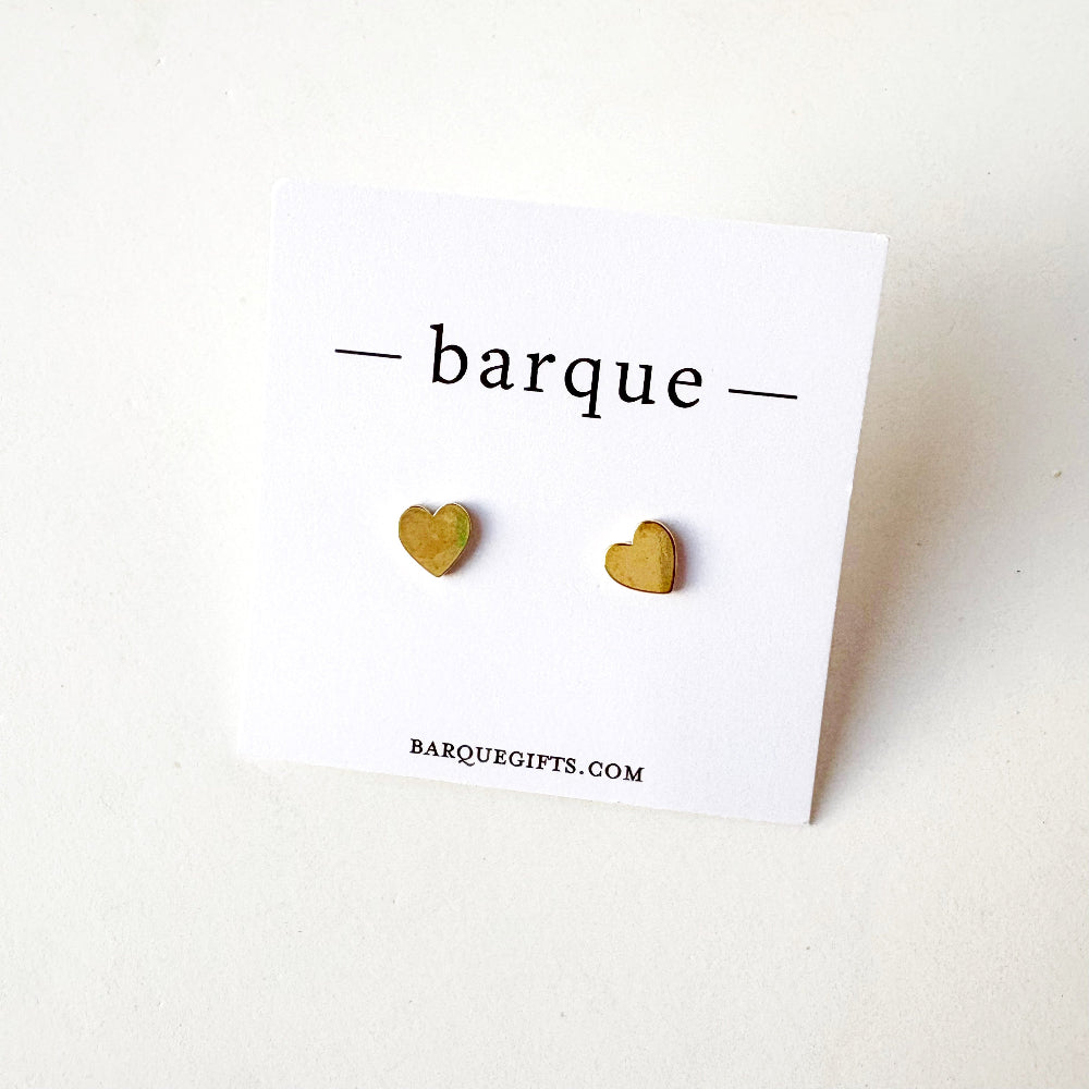 Simple Heart Stud Earrings