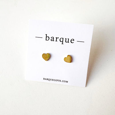 Simple Heart Stud Earrings