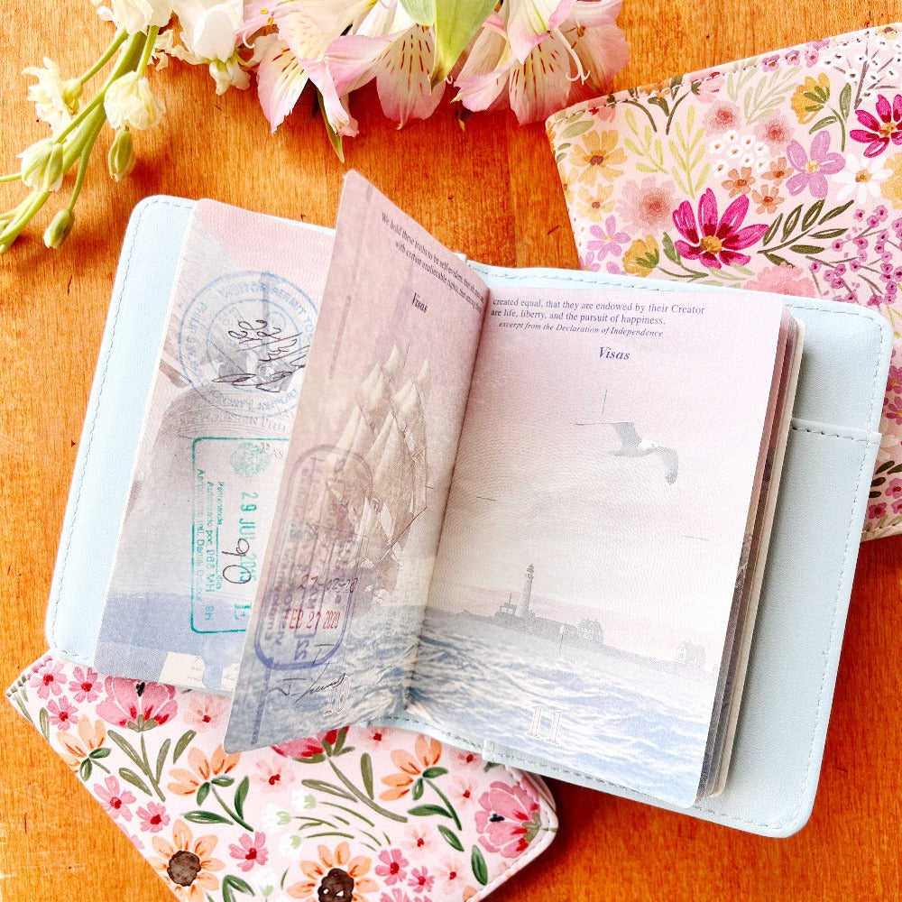 Floral Passport Cover