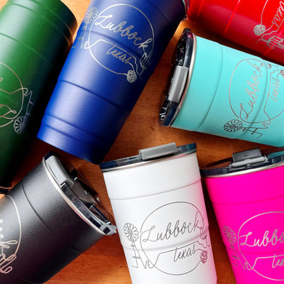 Lubbock Outline Insulated Tumbler (26 oz)