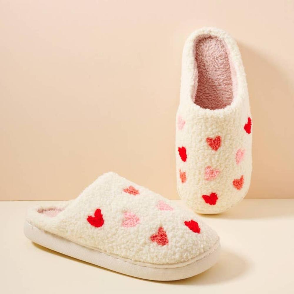 Multi Hearts Home Slippers (for adults)