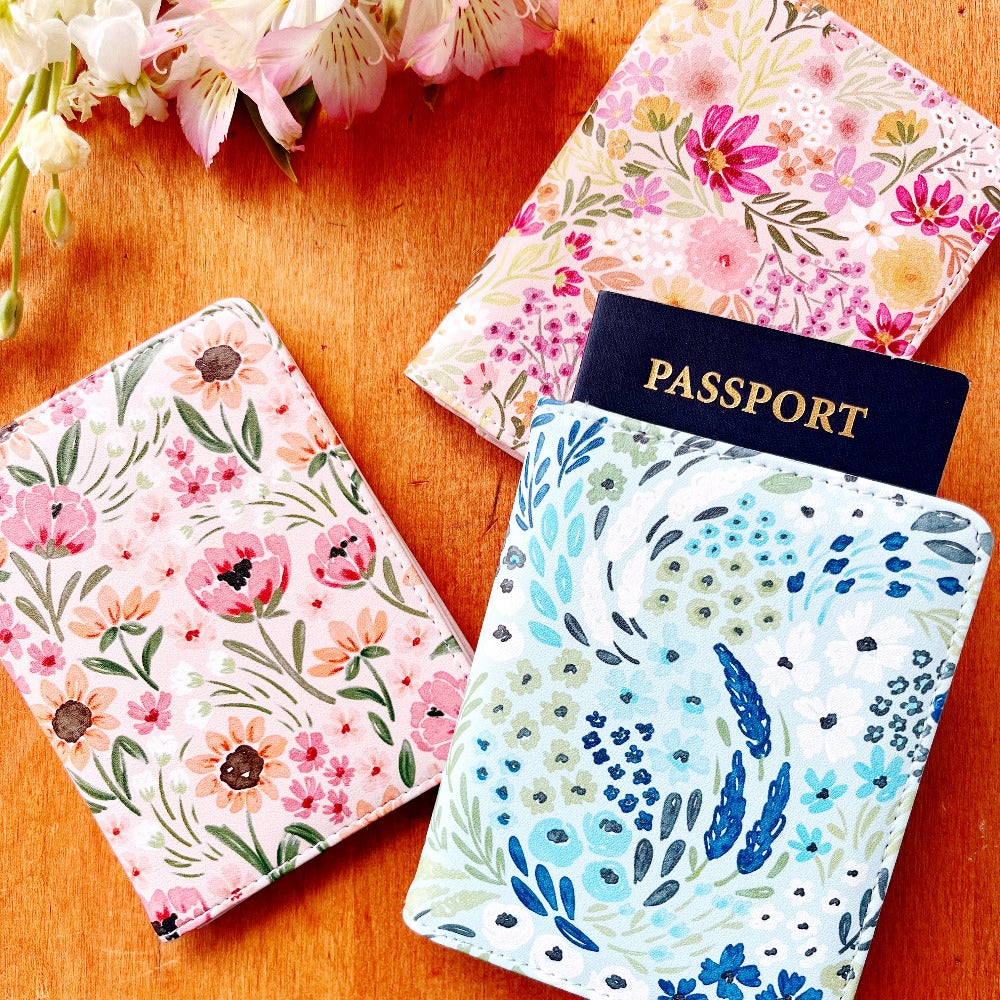 Floral Passport Cover