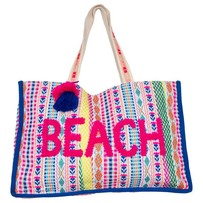 Beach Tasseled Oversized Tote Bag