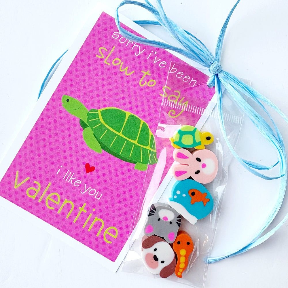 Pet Mini Erasers Valentines (individual)