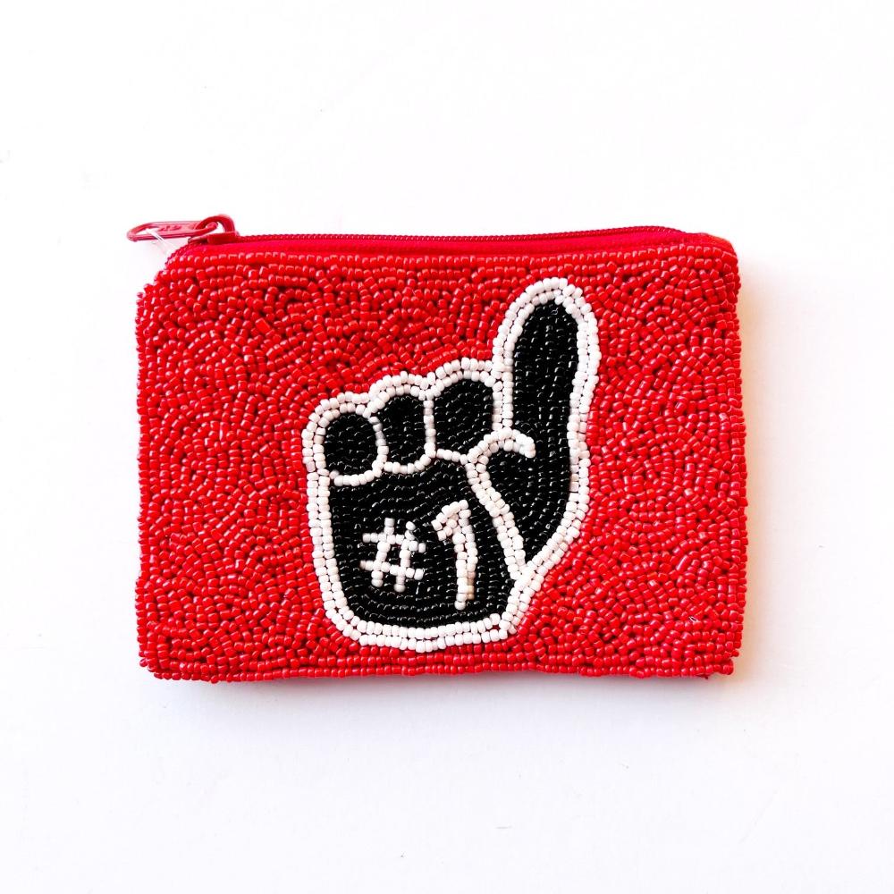 GAME DAY Mini Beaded Coin Bag