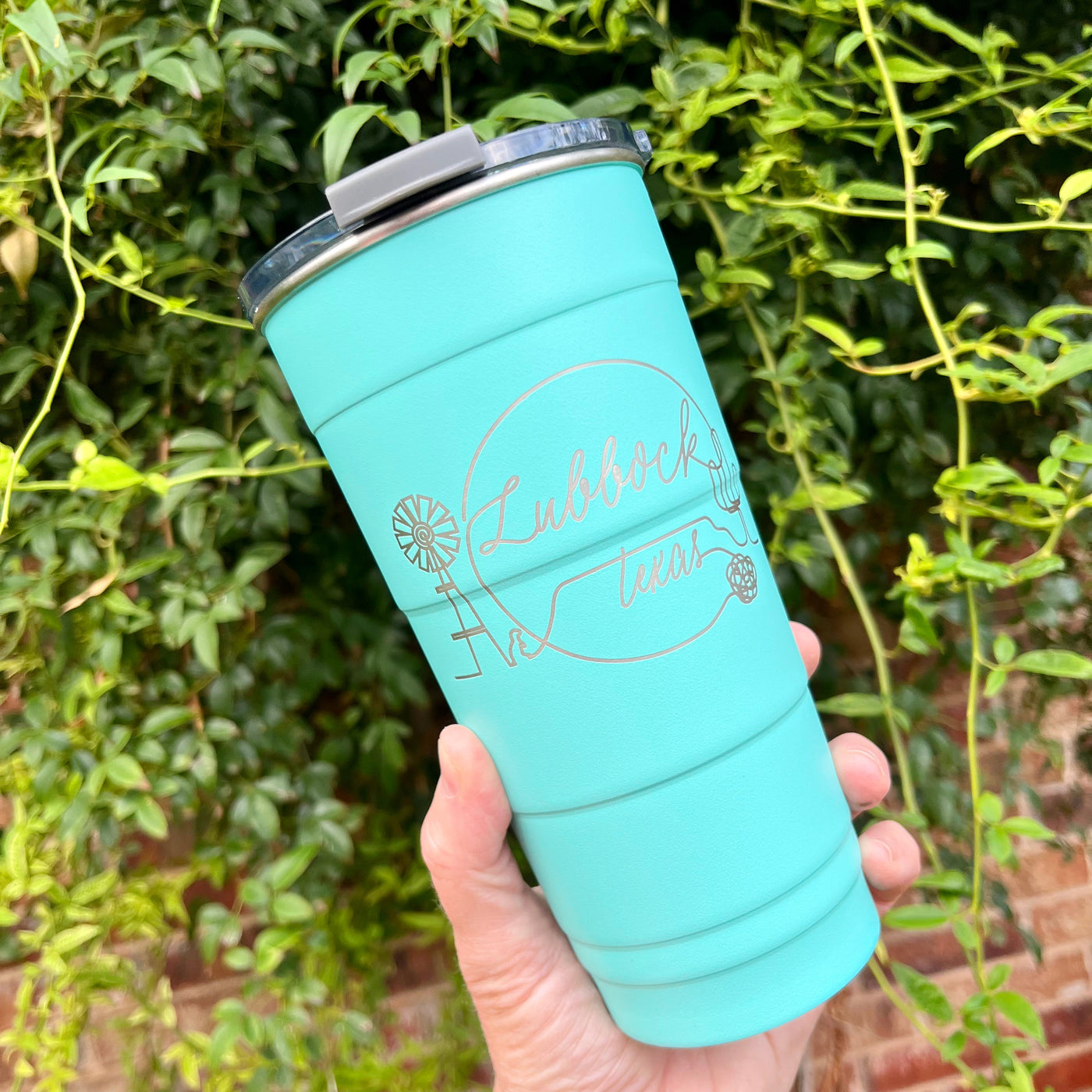 Lubbock Outline Insulated Tumbler (26 oz)