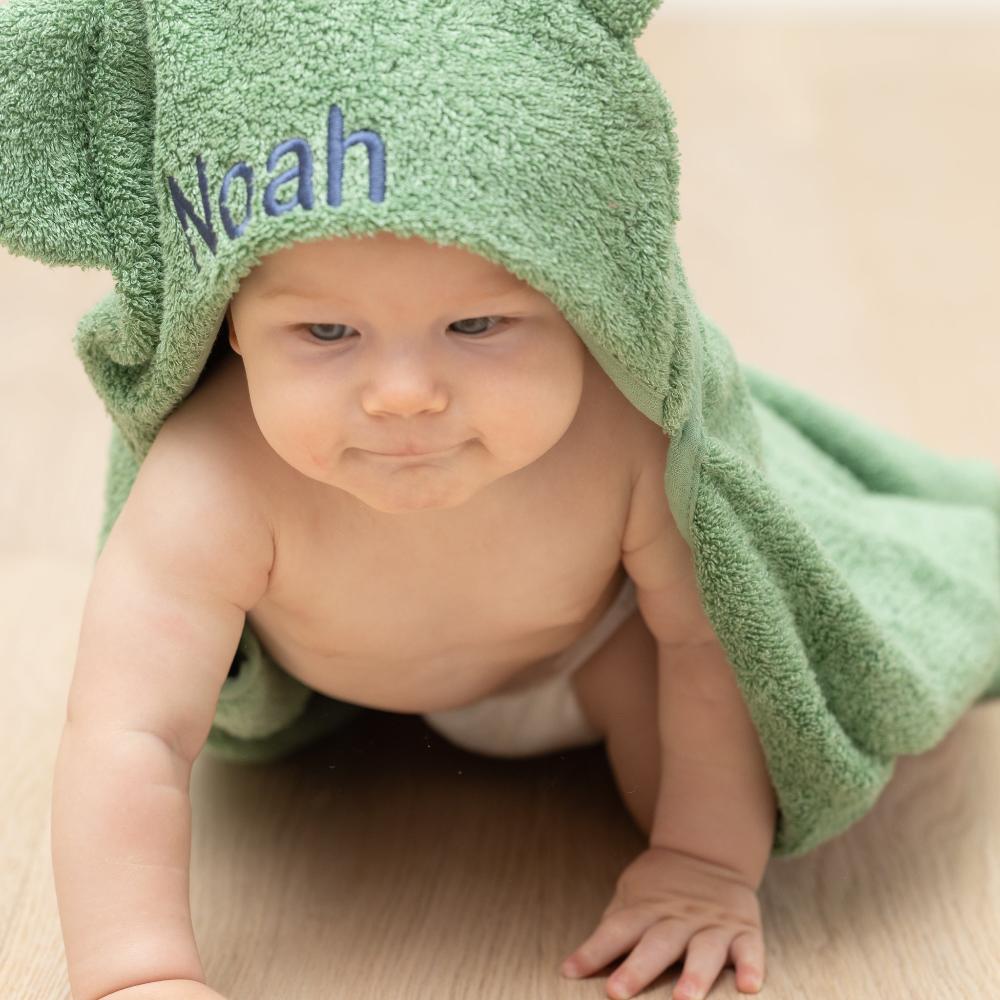 Hooded Towel + Wash Mitt Set