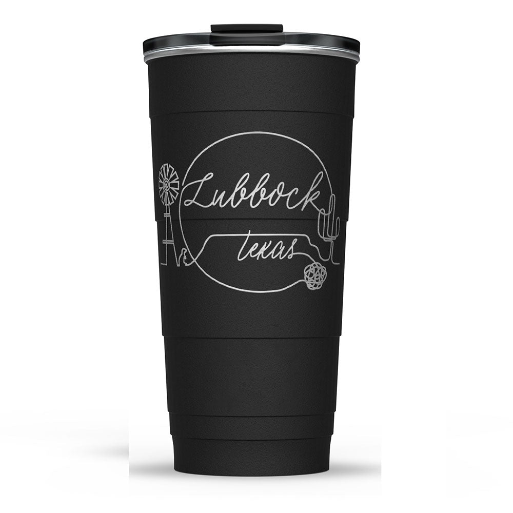 Lubbock Outline Insulated Tumbler (26 oz)