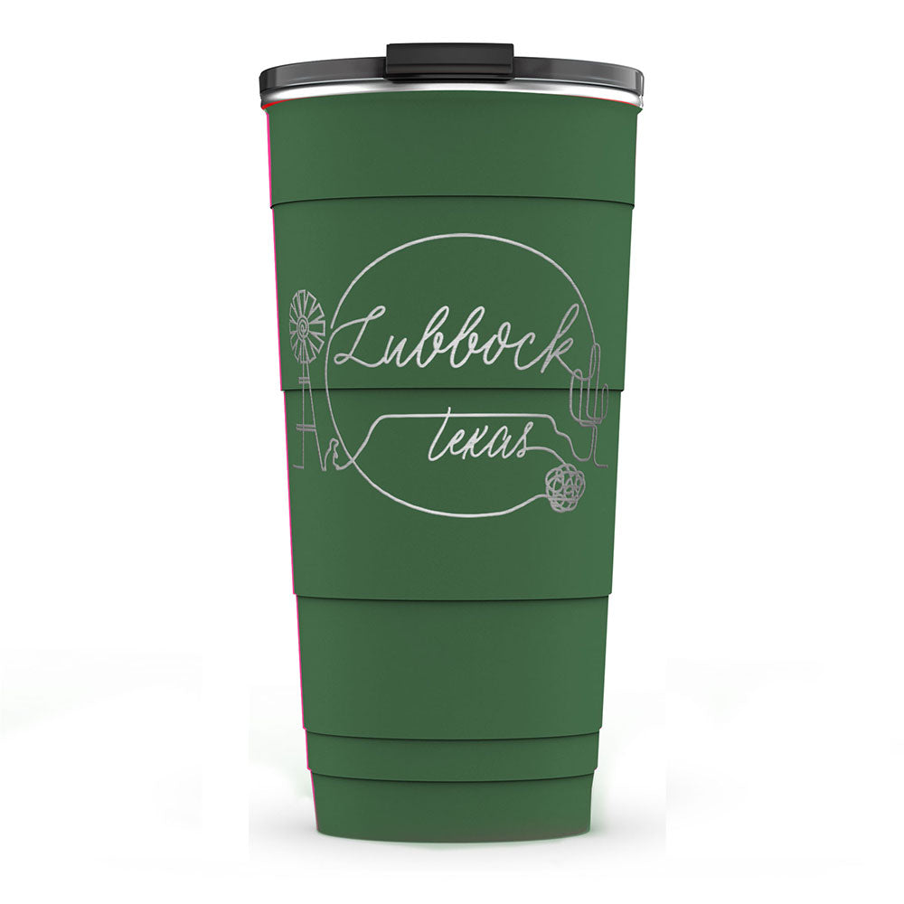 Lubbock Outline Insulated Tumbler (26 oz)