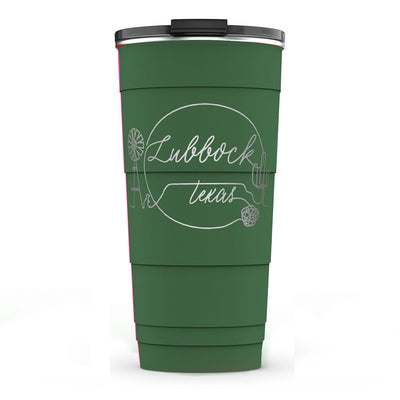 Lubbock Outline Insulated Tumbler (26 oz)