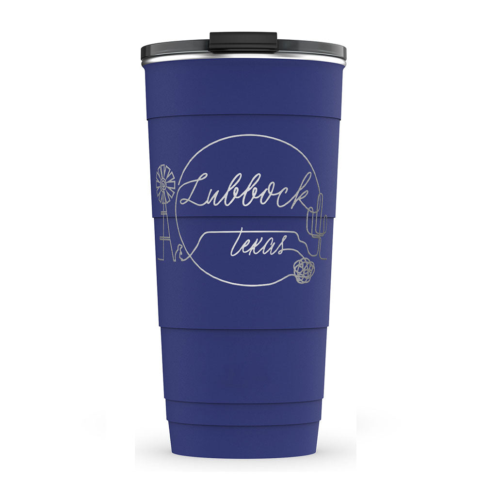 Lubbock Outline Insulated Tumbler (26 oz)