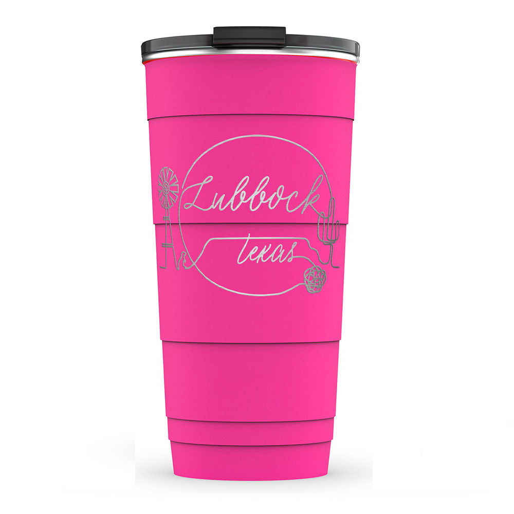 Lubbock Outline Insulated Tumbler (26 oz)