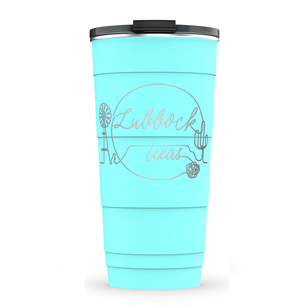 Lubbock Outline Insulated Tumbler (26 oz)