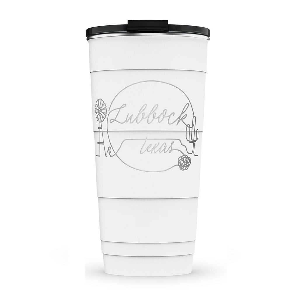 Lubbock Outline Insulated Tumbler (26 oz)