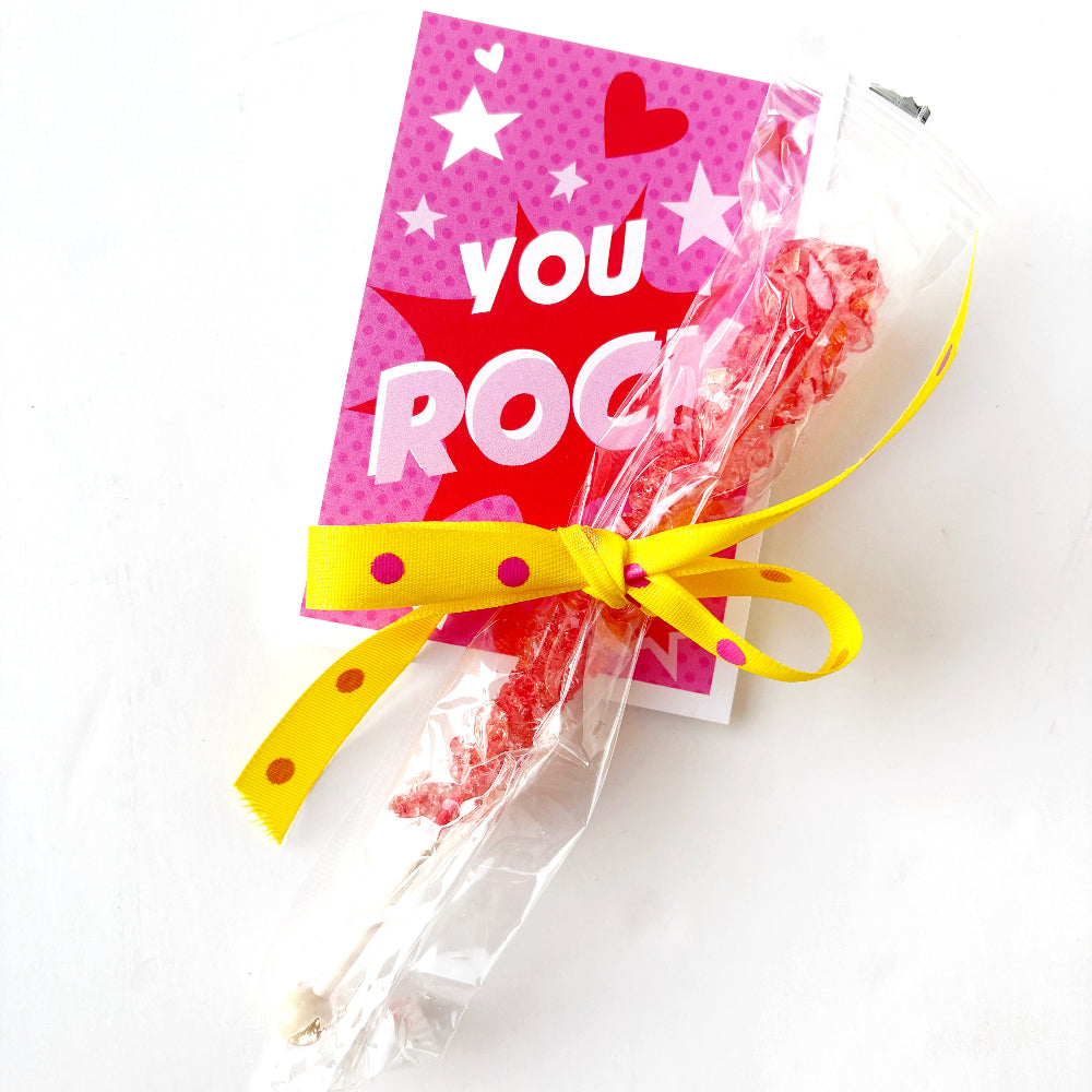 Pink You Rock Candy Valentine