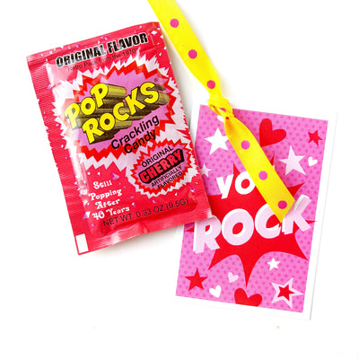 Pink You Rock Pop Rock Candy Valentine