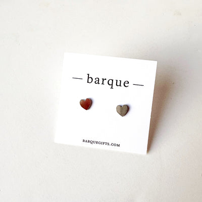 Simple Heart Stud Earrings