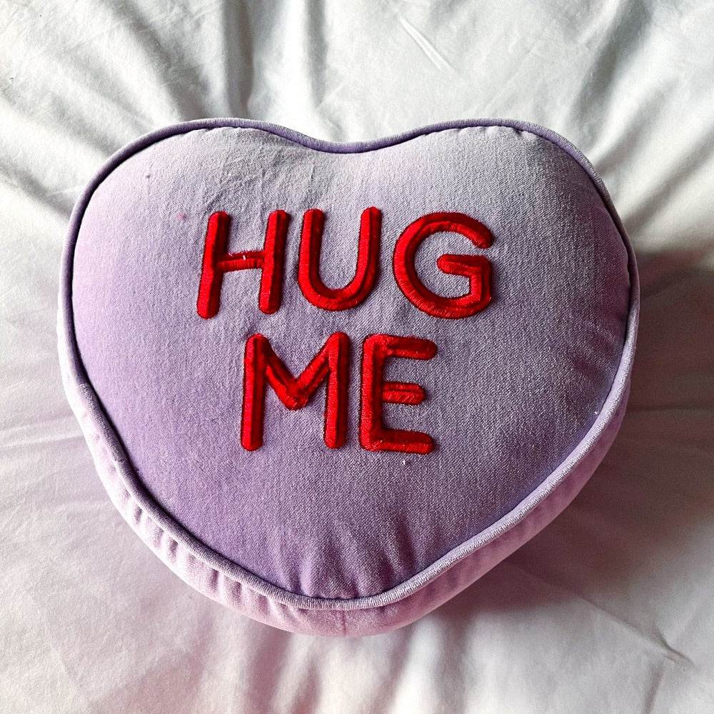 Conversation Heart Pillow