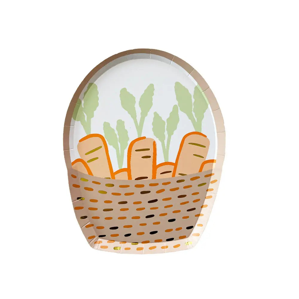 Bunnies in the Garden Small Basket Plates