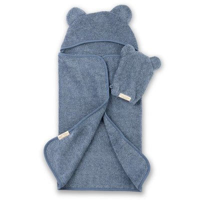 Hooded Towel + Wash Mitt Set