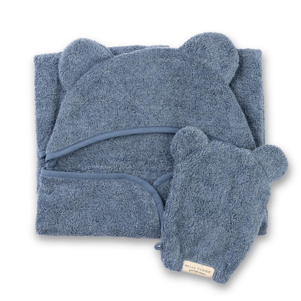 Hooded Towel + Wash Mitt Set