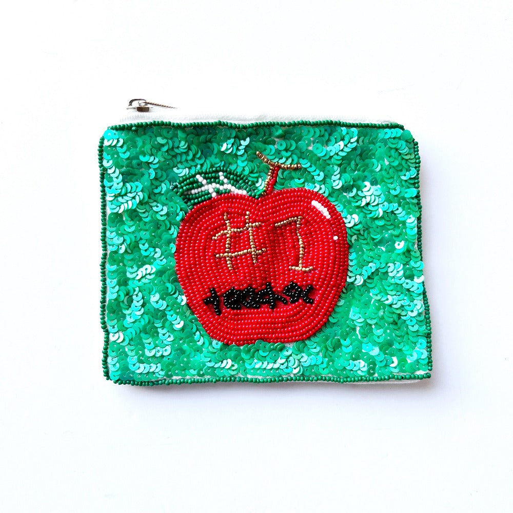 Teacher Beaded Coin Bags