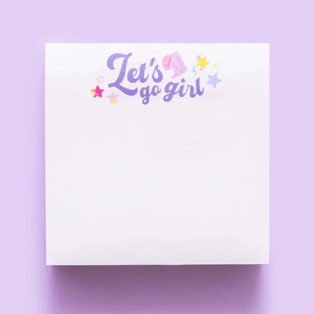 Let’s Go Girl Sticky Notes