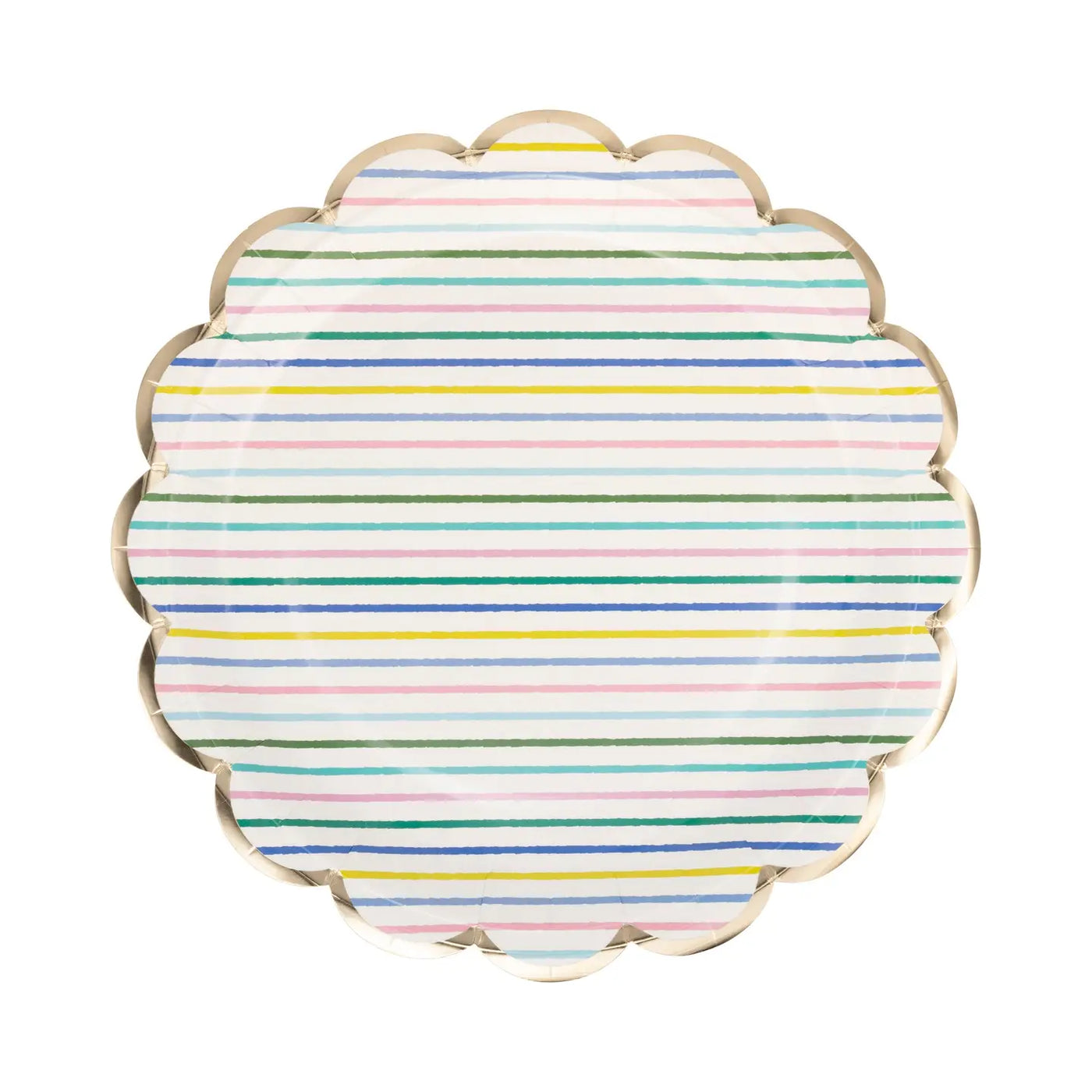 Spring Stripe Paper Plate