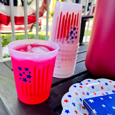 USA Flag Color Changing Stadium Cups