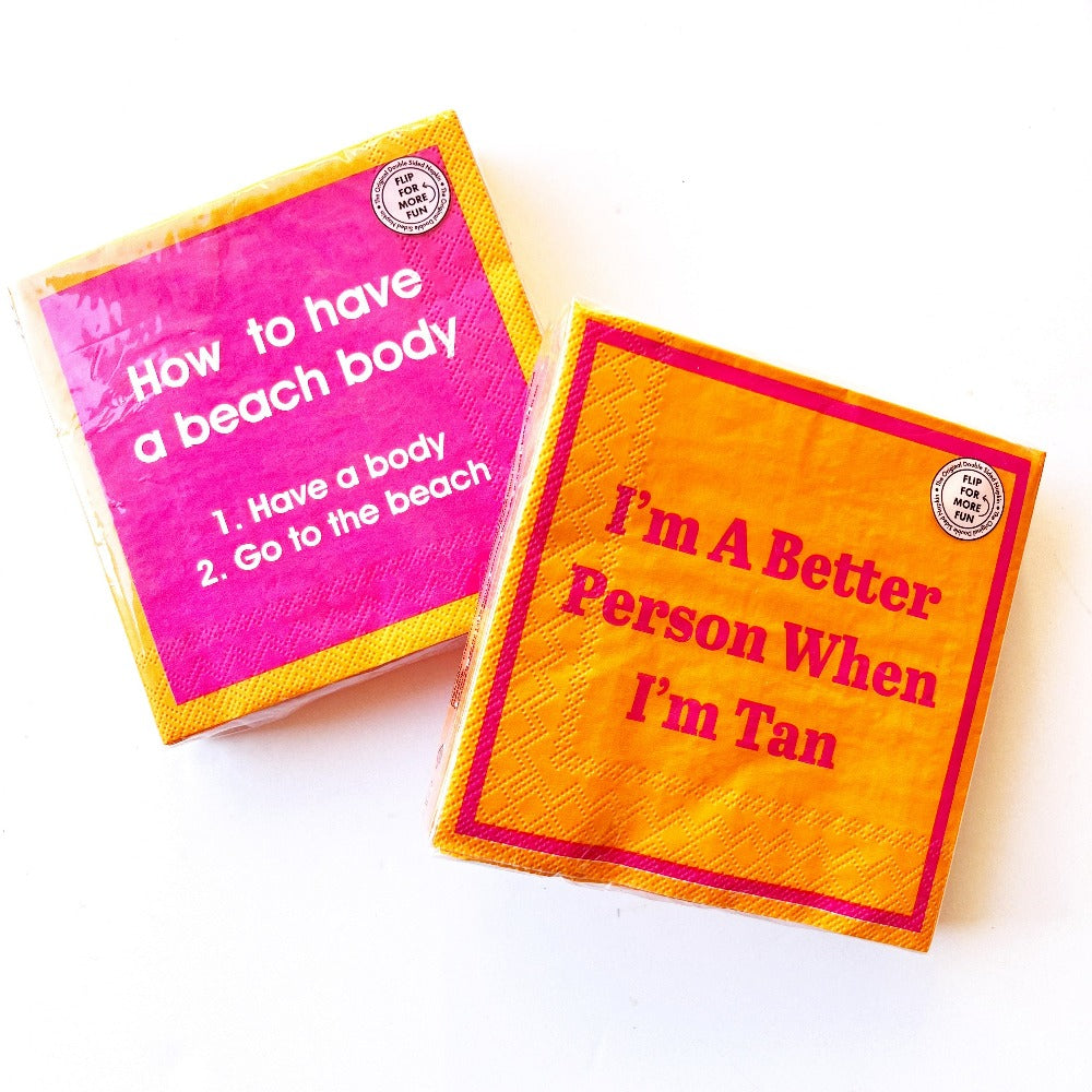 Beach Body Beverage Napkins