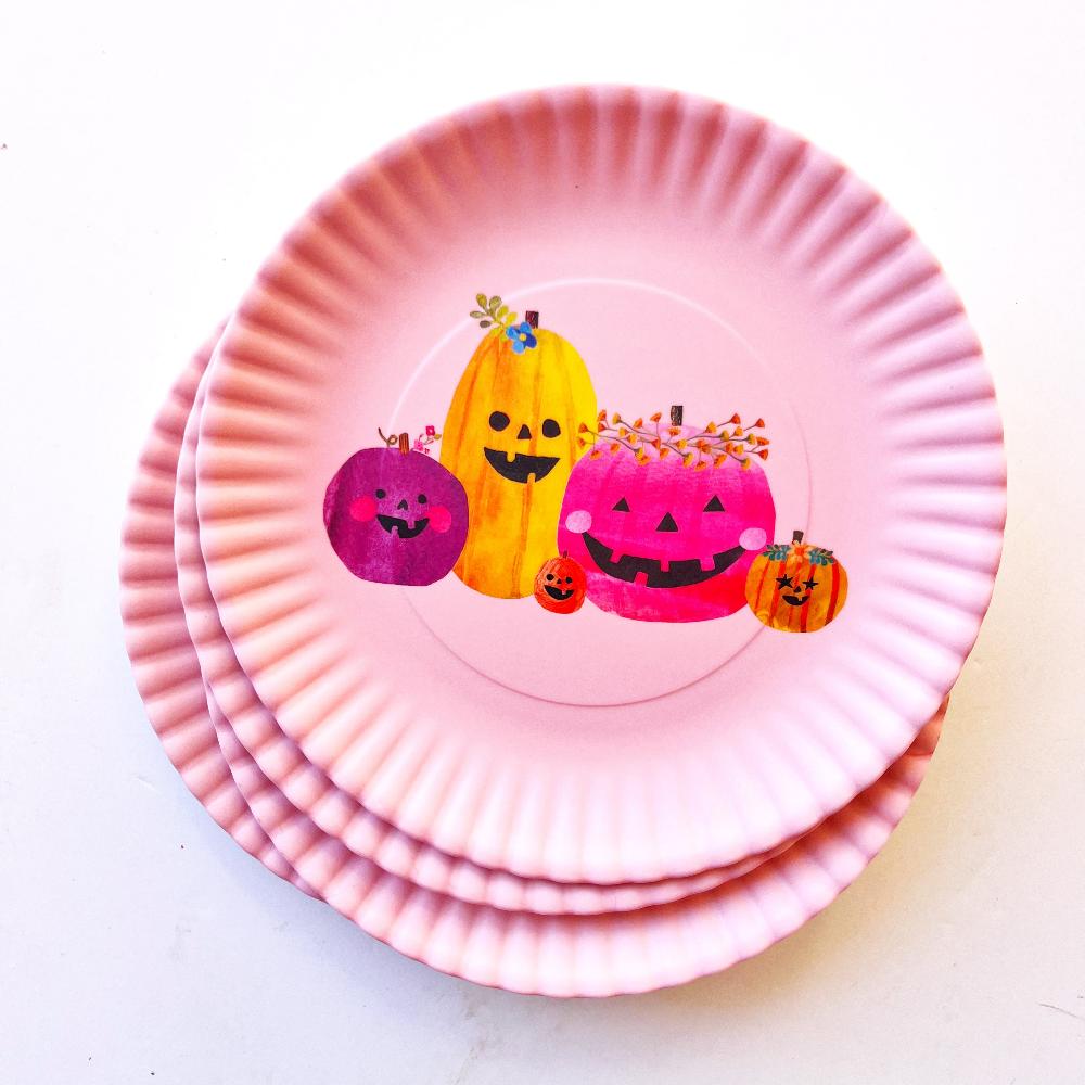 Pumpkin Melamine Plates