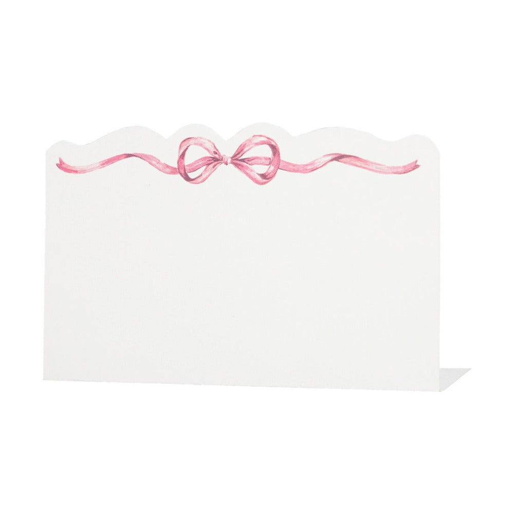 Pink Bow Paper Table Decor