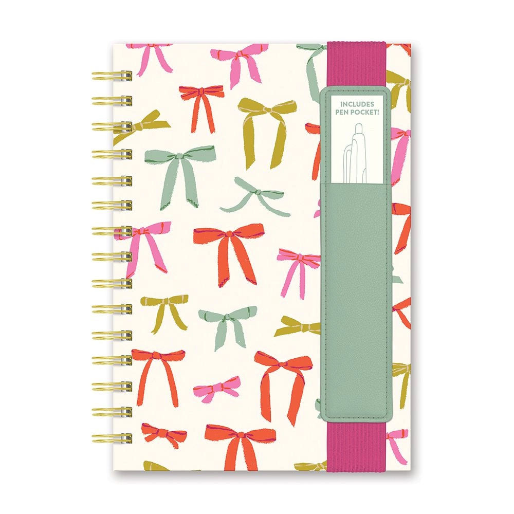 Put A Bow On It Notebook with Pen Pocket