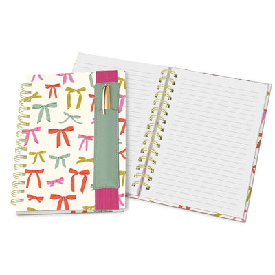 Put A Bow On It Notebook with Pen Pocket