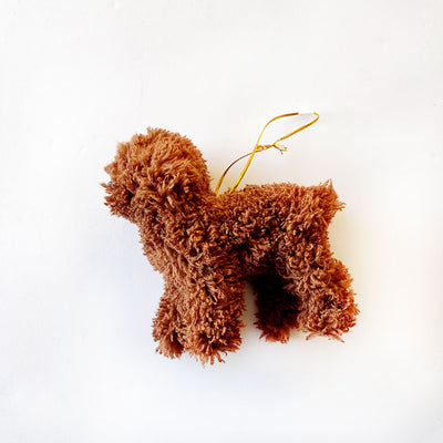 Furry Poodle Ornaments