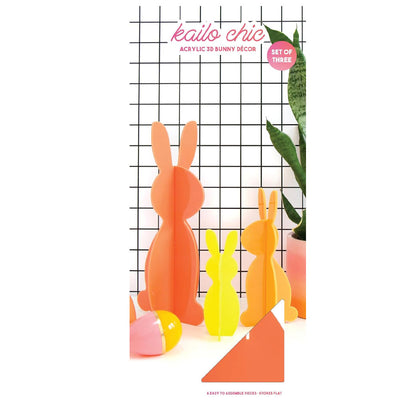 Colorful Acrylic Bunnies