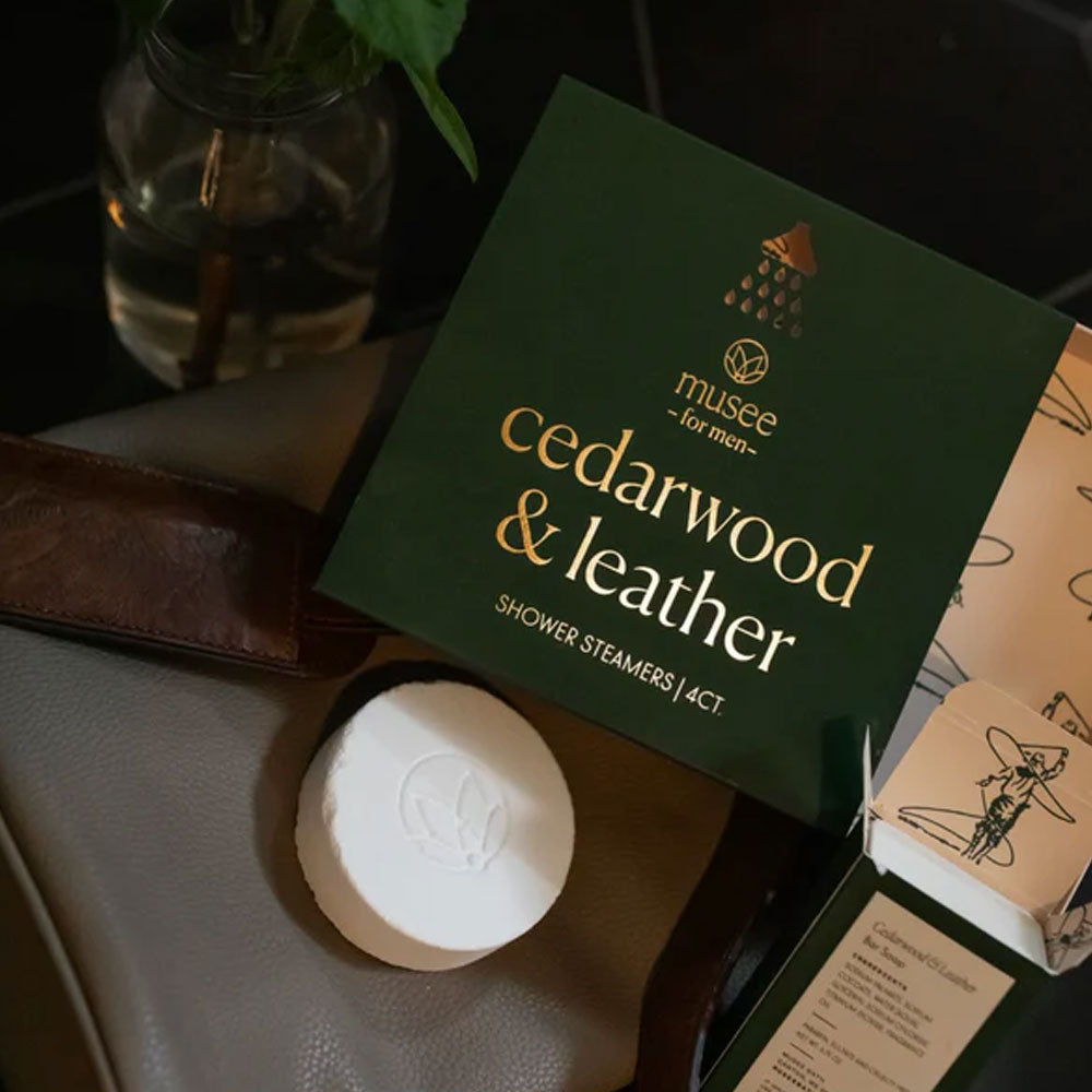 Cedarwood & Leather Shower Steamers