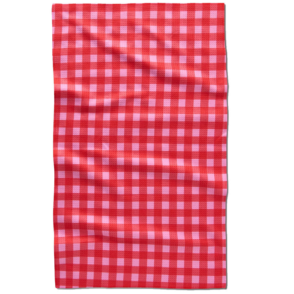 Cherry Gingham Kitchen Tea Towel