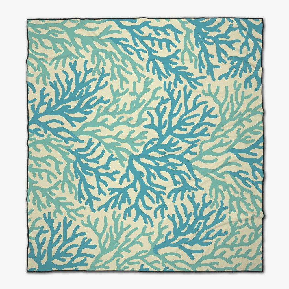 Sea Corals Beach Blanket