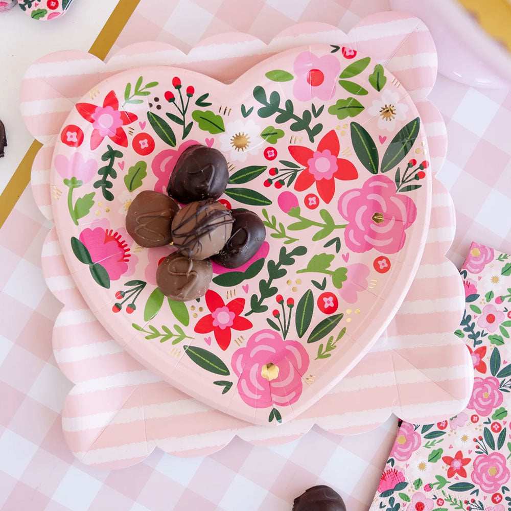 Floral Heart Plate