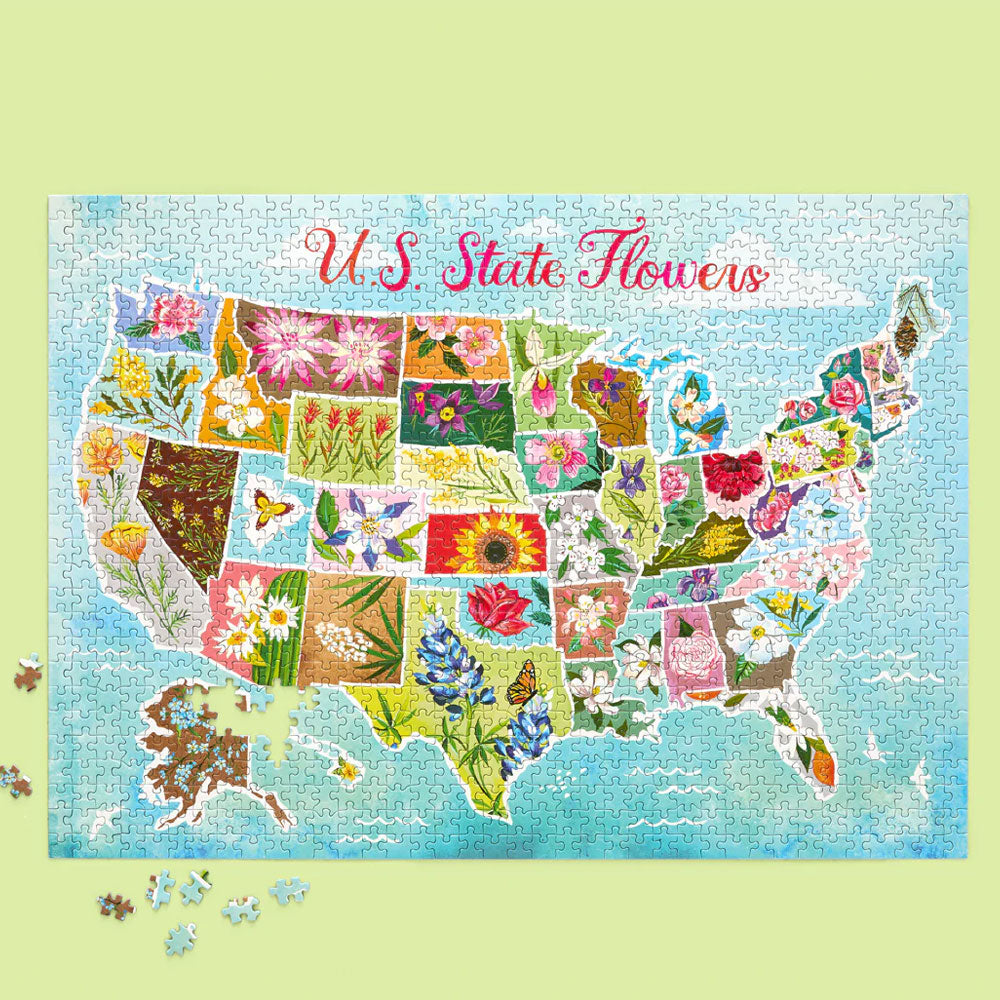 U.S. State Flowers Jigsaw Puzzle (1000 pieces)