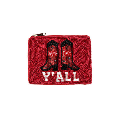 GAME DAY Mini Beaded Coin Bag