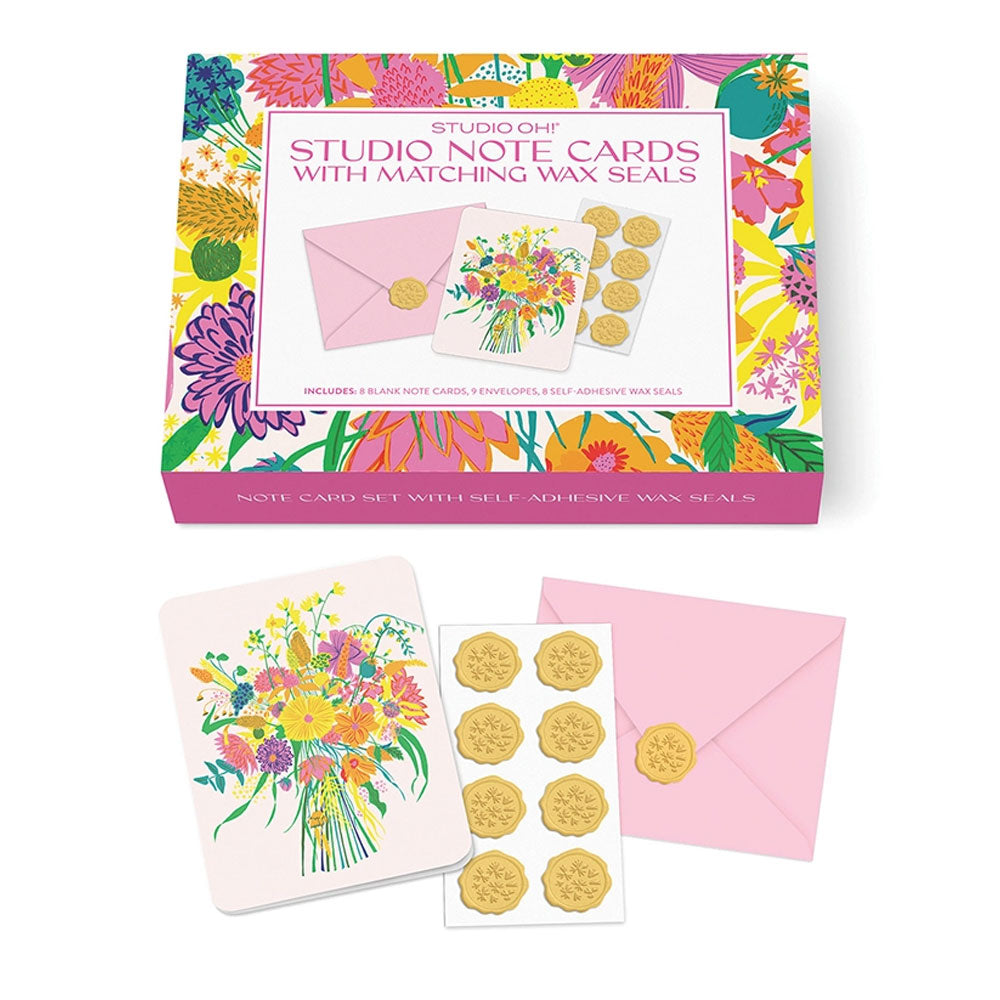 Garden Splash Note Cards with Matching Wax Seals