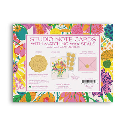 Garden Splash Note Cards with Matching Wax Seals