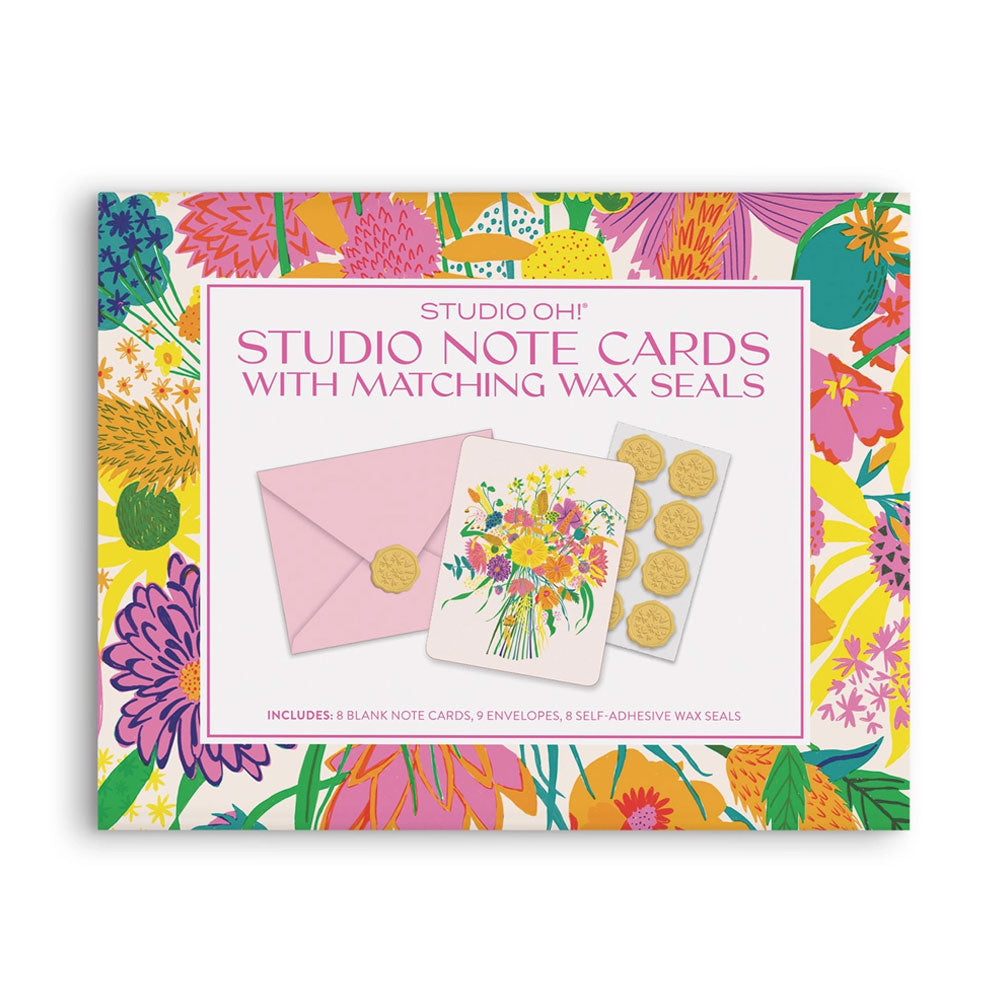 Garden Splash Note Cards with Matching Wax Seals