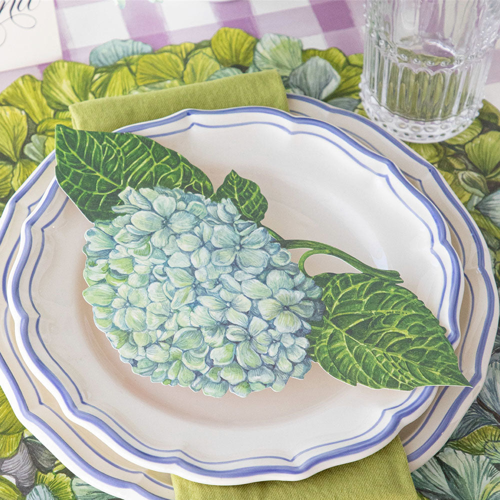 Hydrangea Paper Table Decor