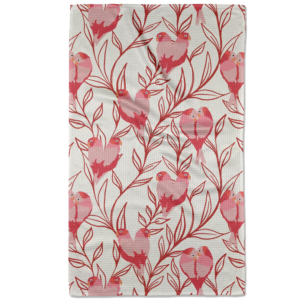 Love Birds Kitchen Tea Towel