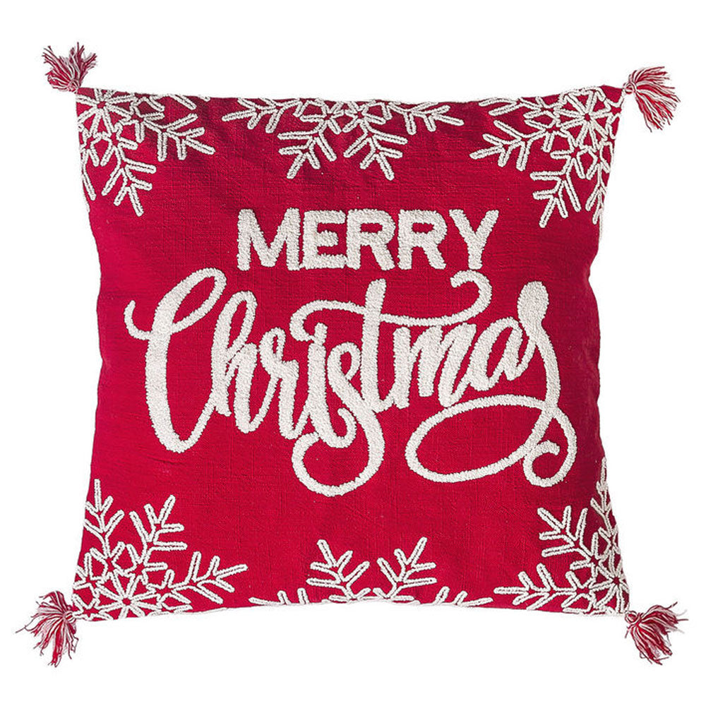 Merry Christmas & Jingle w/Bell Pillows